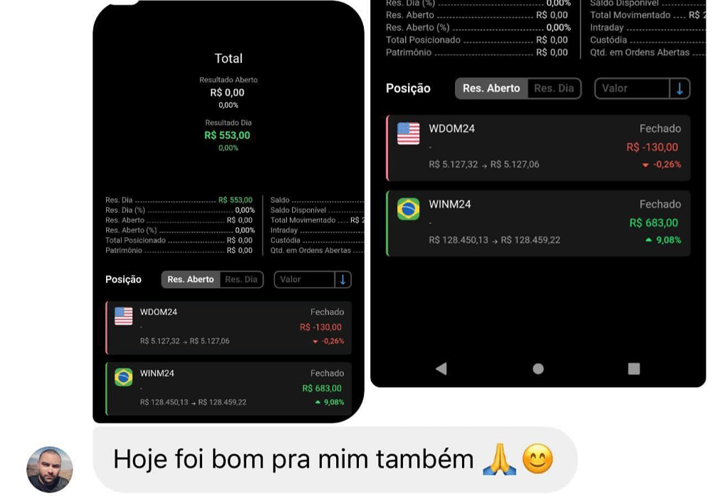 Mensagem que um aluno me mandou
